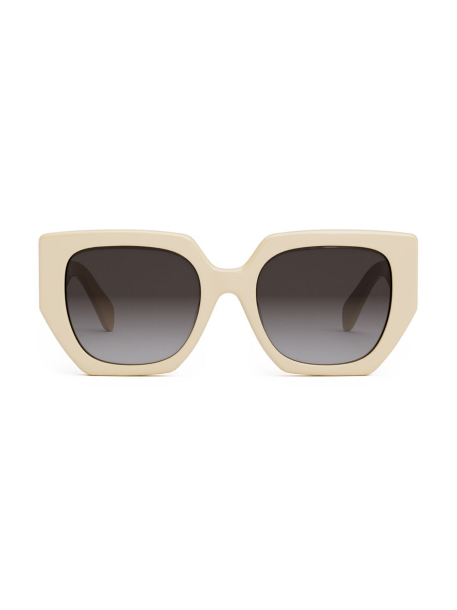 CELINE Triomphe 55MM Butterfly Sunglasses | Saks Fifth Avenue