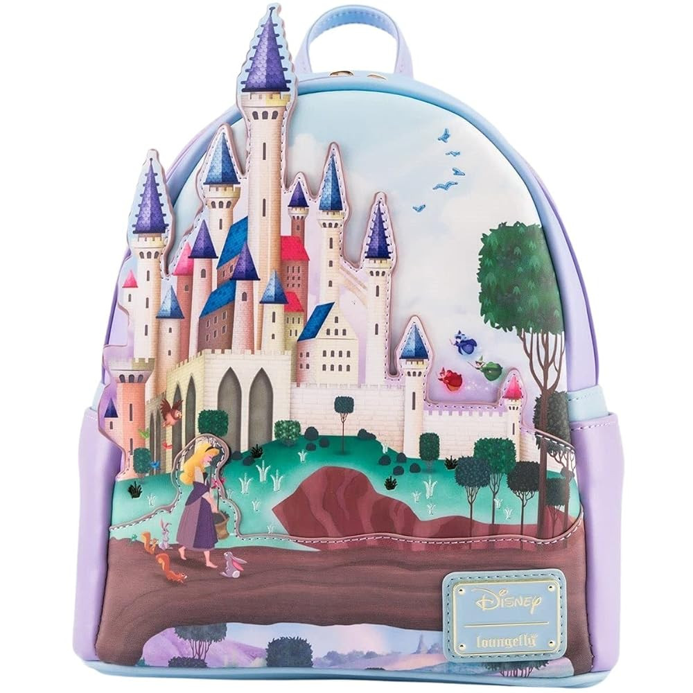 Loungefly Sleeping Beauty Castle Shoulder Bag Handbag Purse | Amazon (US)