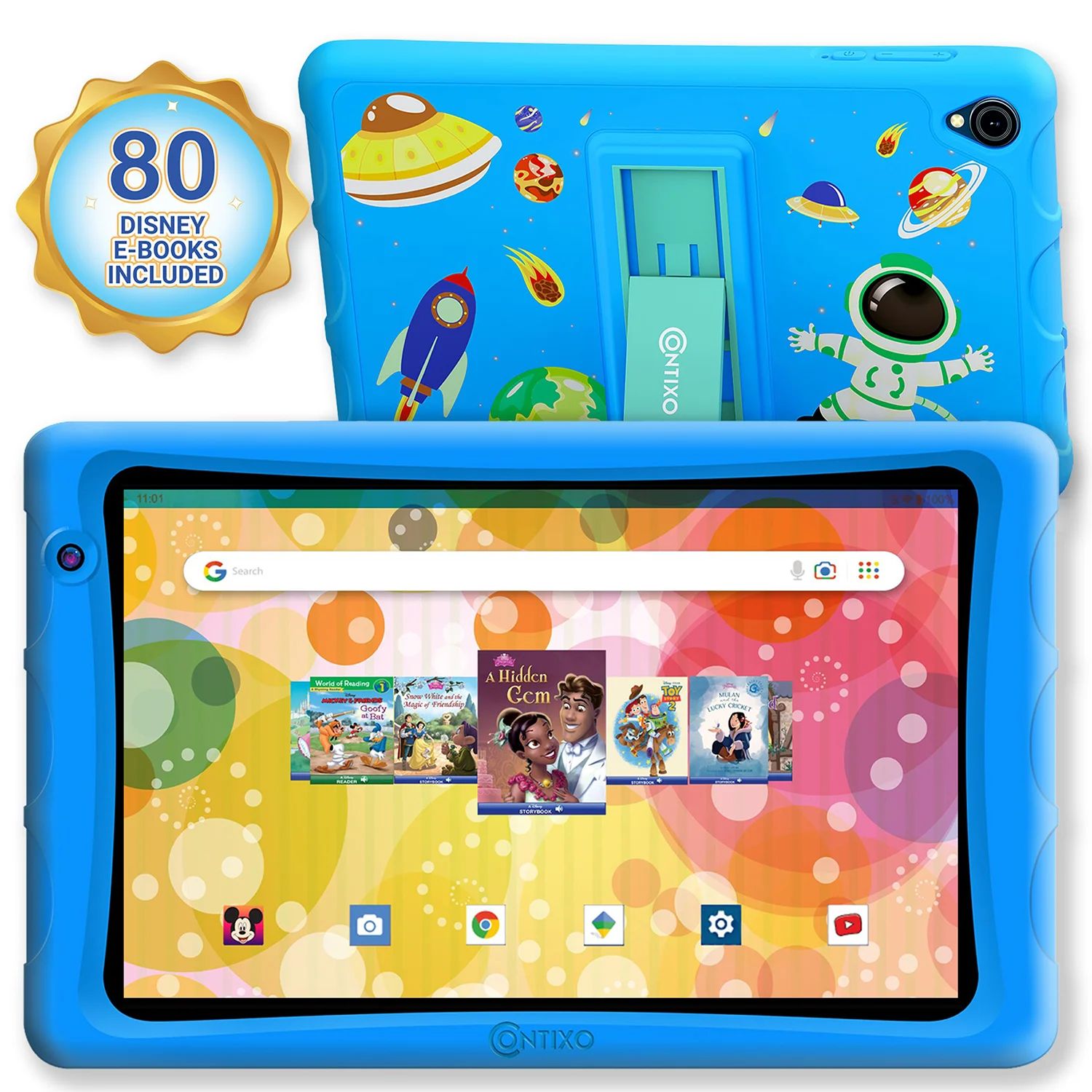Contixo 8" Android Kids Tablet 64GB, Includes 80+ Disney Storybooks & Stickers, Kid-Proof Case wi... | Walmart (US)