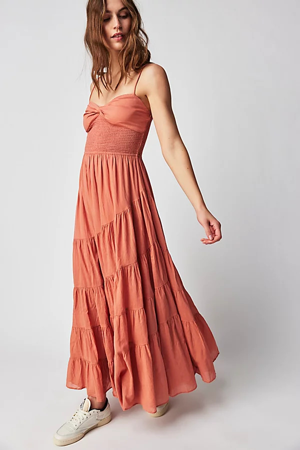 Sundrenched Solid Maxi Dress by Free People, Canyon Clay, L | Free People (Global - UK&FR Excluded)
