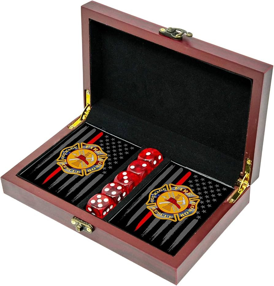 Military Gift Shop Fireman Playing Cards with Dice - Firefighter Card Set | Amazon (US)