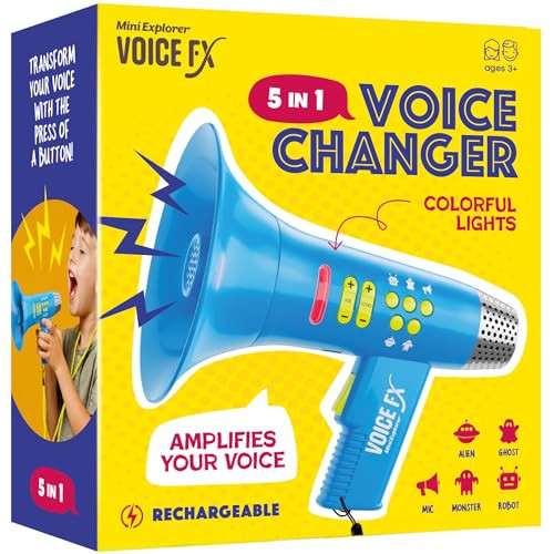 Mini Explorer Voice Changer for Kids for Kids - Voice Changing Device for Boys & Girls Ages 3-8+ Olds Birthday Gifts for 3, 4, 5, 7, 8 Year Old Boy - Toys Gift Ideas for Kid, Toddler | Amazon (US)