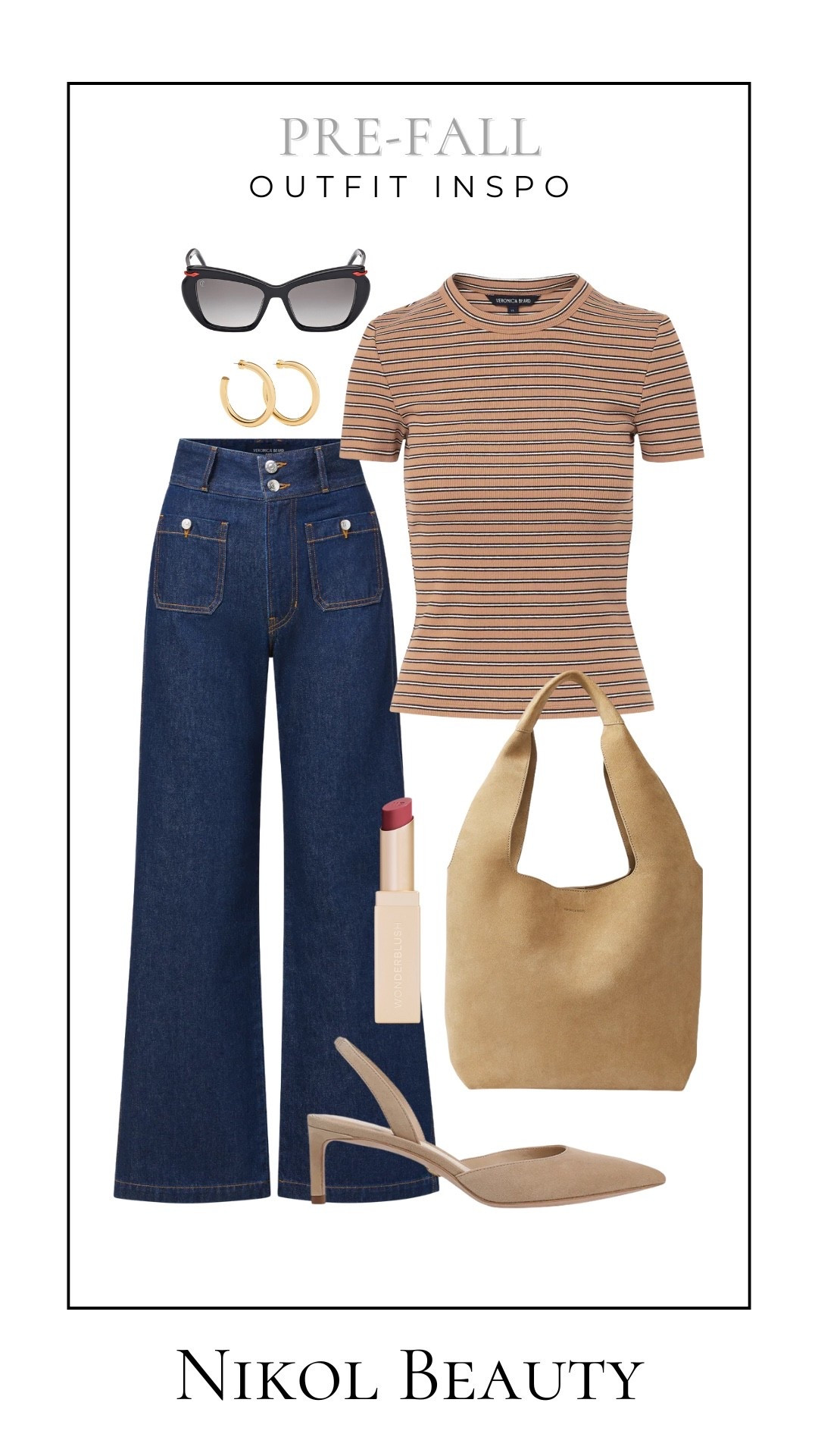 Pre-fall done right: stripes, structured denim, and neutral accessories. Effortless and chic.

pre-fall style, striped tee outfit, wide-leg jeans look, fall transition fashion, neutral accessories, casual chic outfit, denim outfit inspo, fall wardrobe ideas, elevated casual style


#LTKStyleTip #LTKShoeCrush #LTKItBag