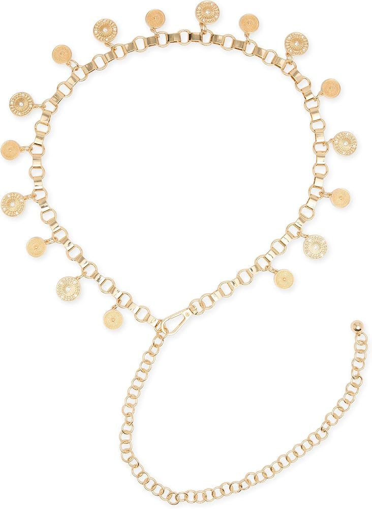 Steve Madden Women's Coin Chain Belt | Amazon (US)