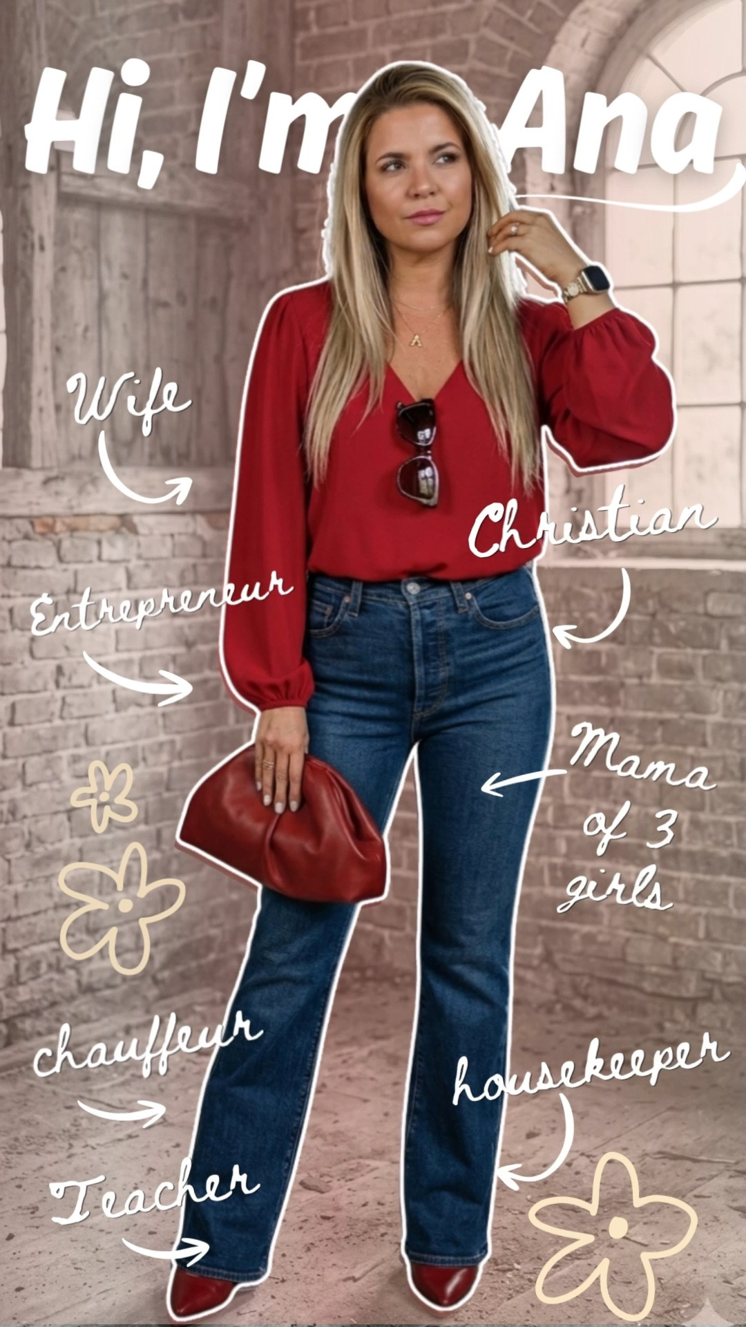 Life stays busy with three girls, but my outfit doesn’t have to be complicated. Pairing these high-waisted flares with a bold red top for a look that feels like me. Stylish, functional, and ready for whatever the day throws my way!

XOXO,
Ana Randall♥️

#LTKsale #LTKspring #LTKjeans