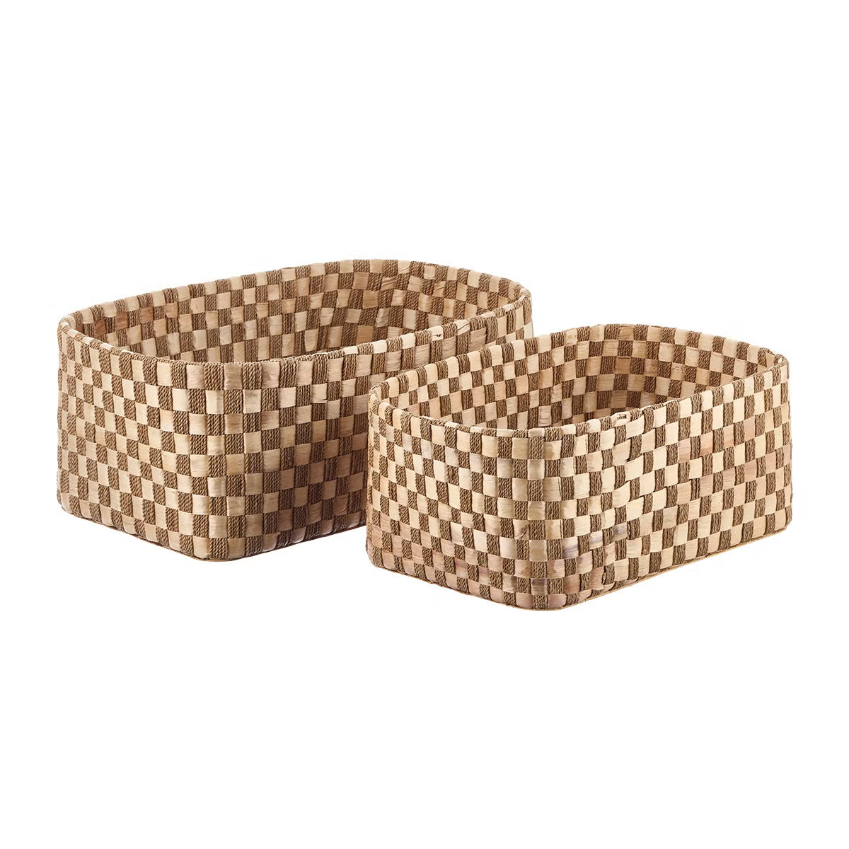 The Container Store Banana Leaf Checkerboard BinBy The Container Store5.01 Reviews | The Container Store