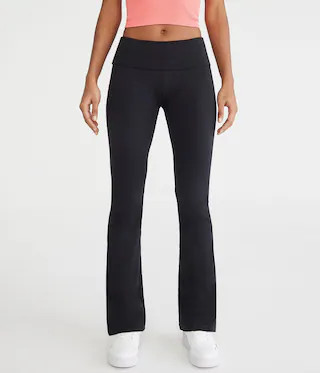 Mid-Rise Fold-Over Bootcut Pants | Aeropostale