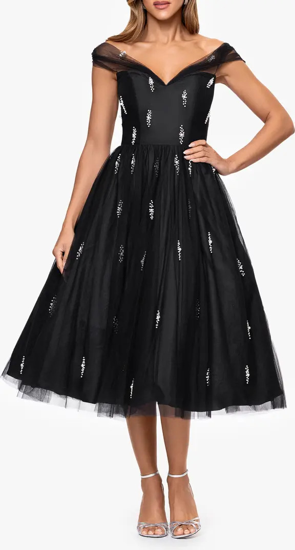 Embellished Tulle Cocktail Dress | Nordstrom