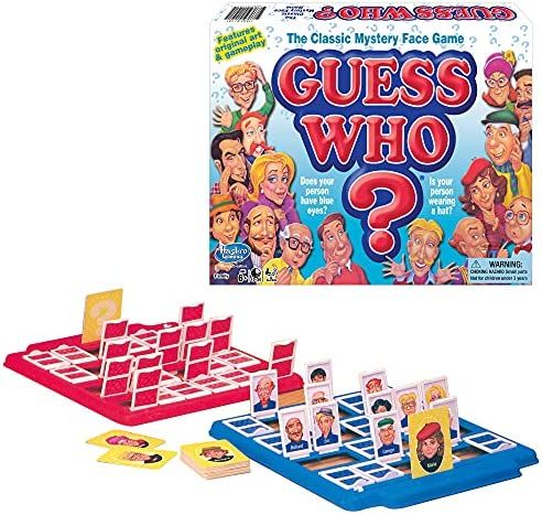 Guess Who? Board Game Original Guessing Game, Easy to Load Frame, Double-Sided Character Sheet, 2 Pl | Amazon (US)