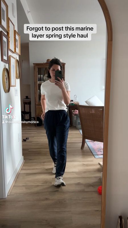 Work from home, casual pants, white tee, perfect t-shirts, petite, over 30, marine layer, navy pants, crop pants, black pants for summer 

#LTKVideo #LTKfindsunder100 #LTKstyletip