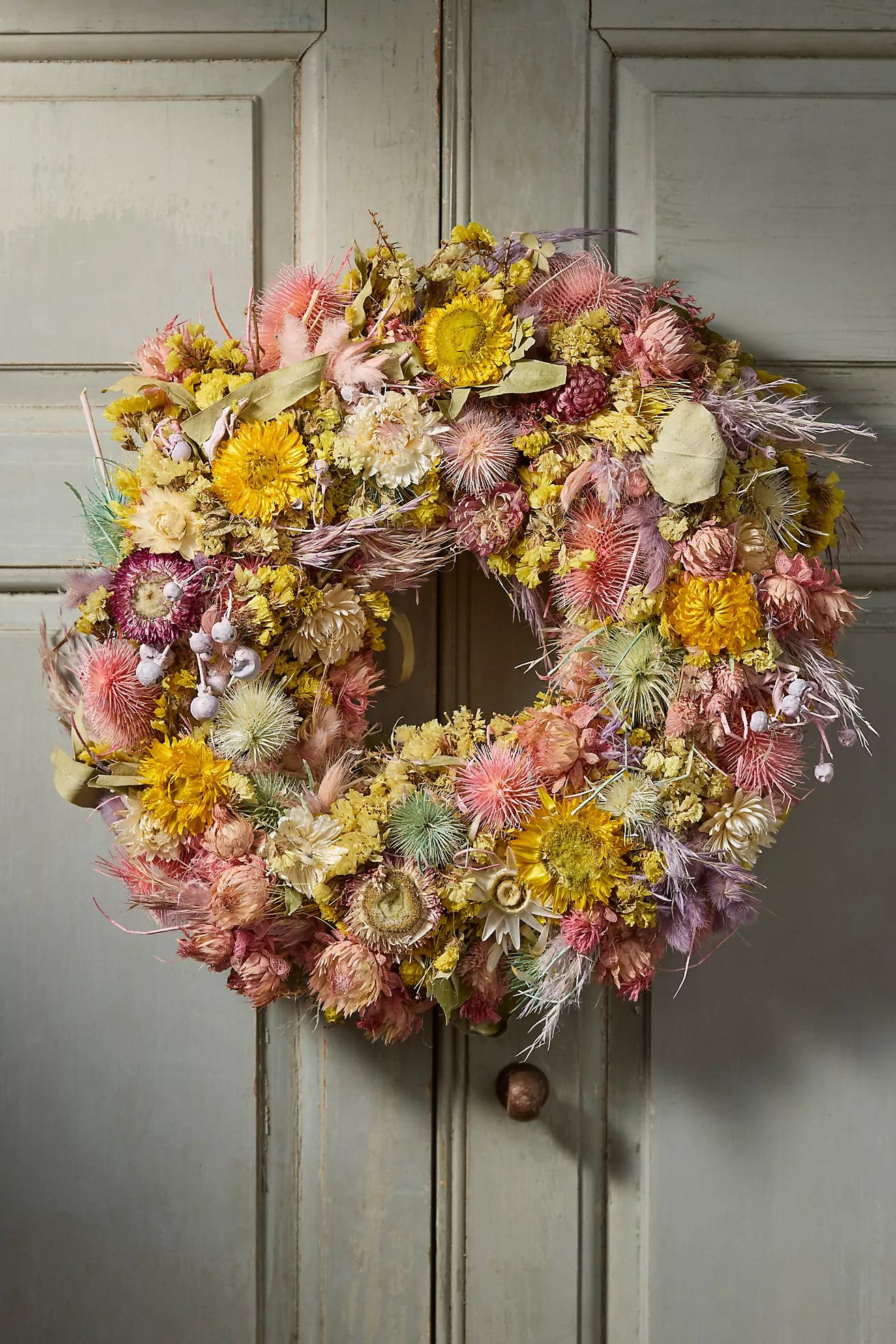 Preserved Spring Florals Wreath | Anthropologie (US)
