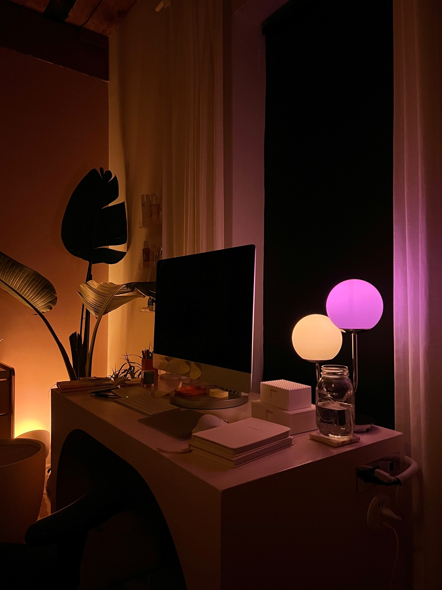 warm and cozy night time desk setup in my bedroom💫

#LTKhome #LTKFind #LTKunder100