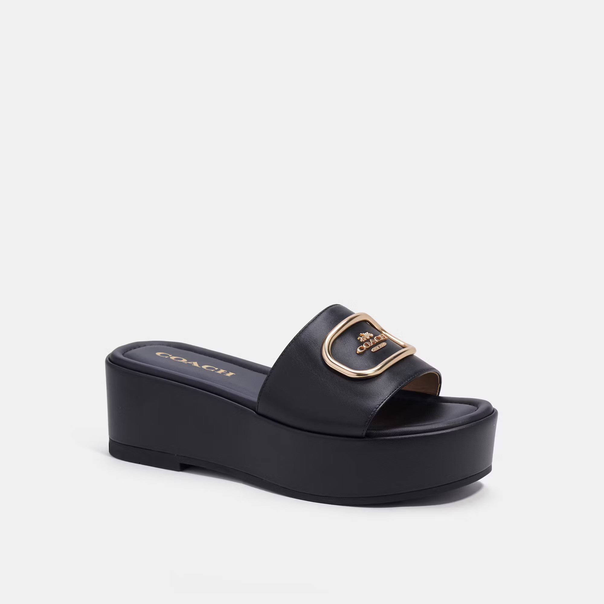 Coach Outlet Eloise Sandal - Black, Size: 9.5 | Coach Outlet US