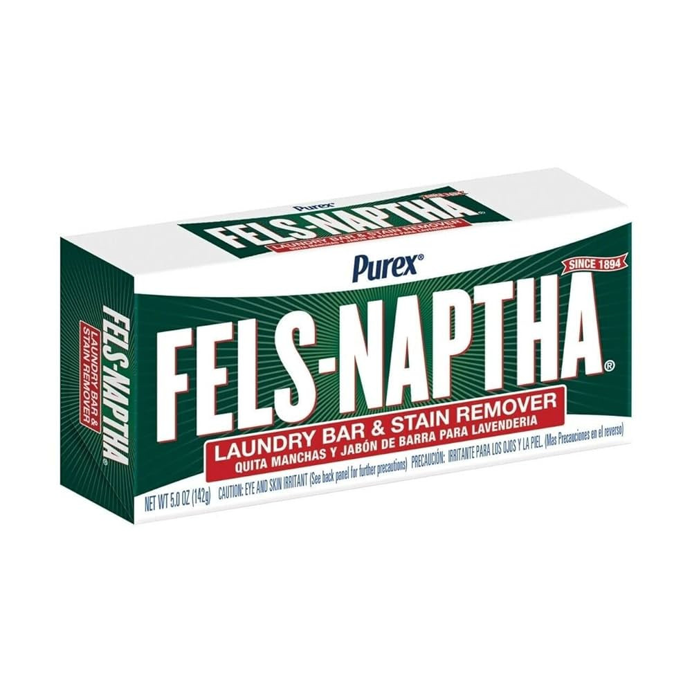 Fels Naptha Laundry Soap Bar & Stain Remover - Pack of 2, 5.0 Oz per bar | Amazon (US)