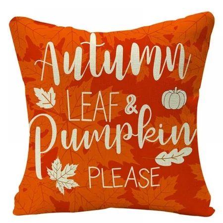 Thanksgiving Fall Pillow Covers 18x18 Inch for Fall Decor Autumn Harvest Pumpkin Theme Farmhouse Decorative Throw Pillow Covers for Sofa Couch Home Decoration | Walmart (US)