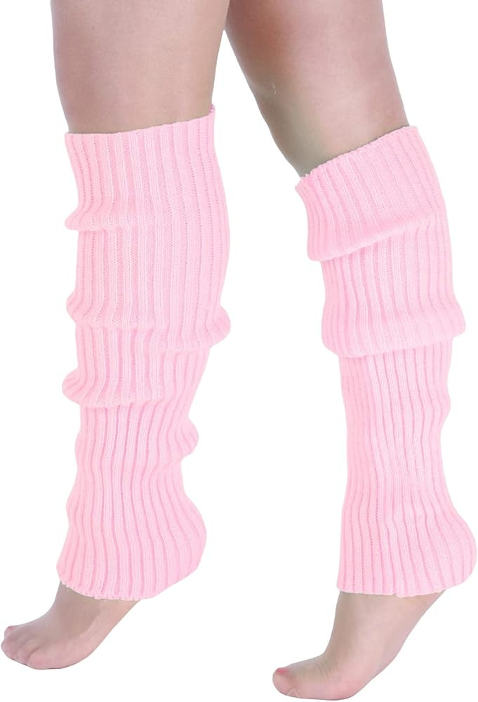 Milumia Women's Ribbed Knit Leg Warmers Y2K 80s Boot Long Socks | Amazon (US)
