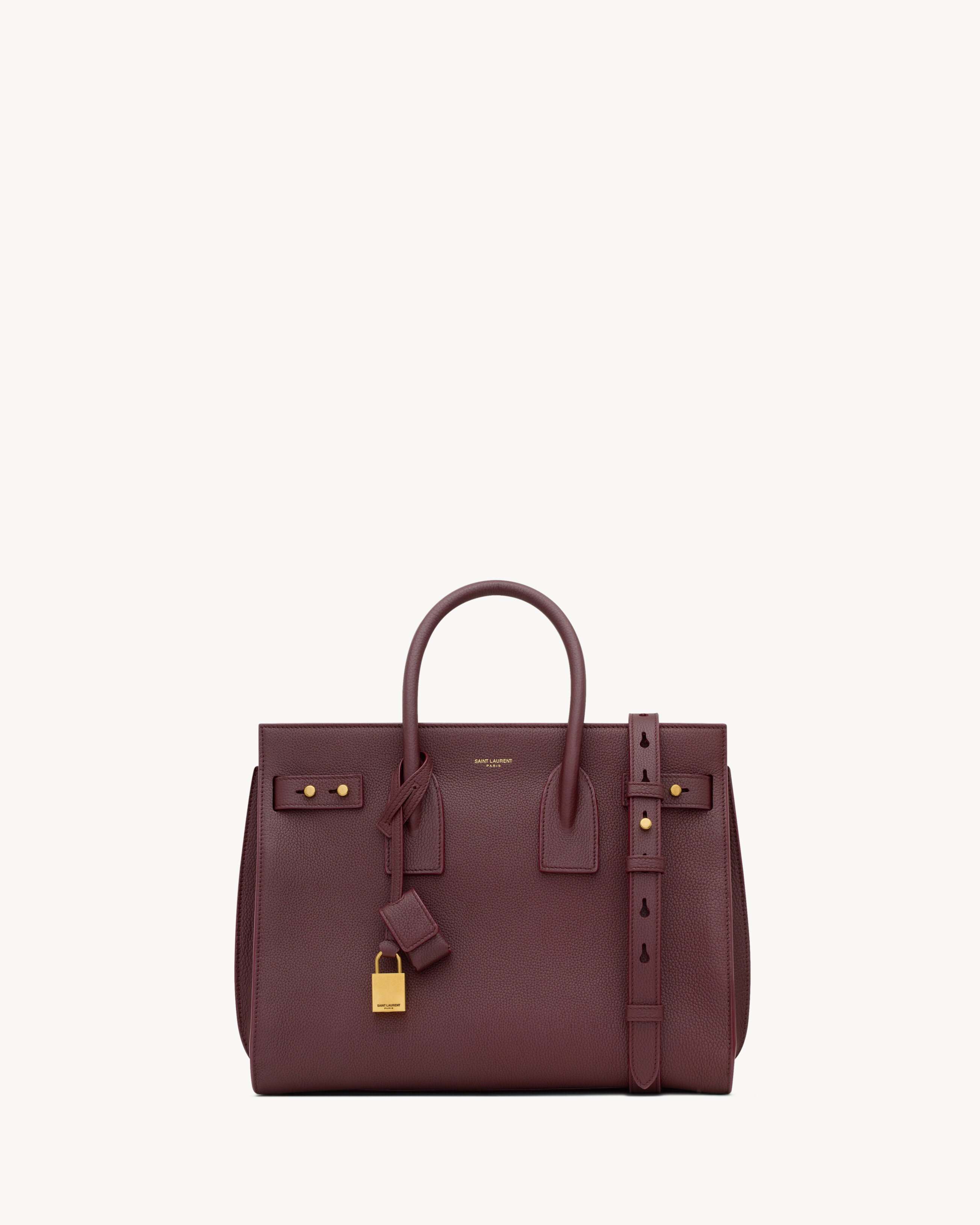Saint Laurent Sac De Jour In Supple Grained Leather - Small - Bordeaux - Women - One Size | Saint Laurent Inc. (Global)