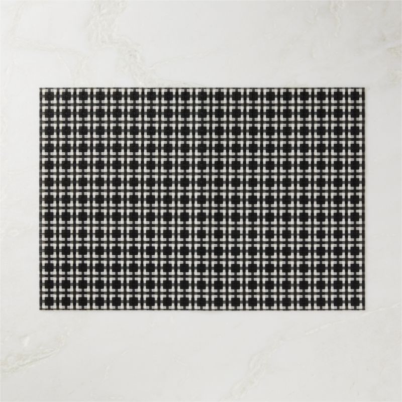 Luz Modern Reversible Black and Ivory Placemat + Reviews | CB2 | CB2