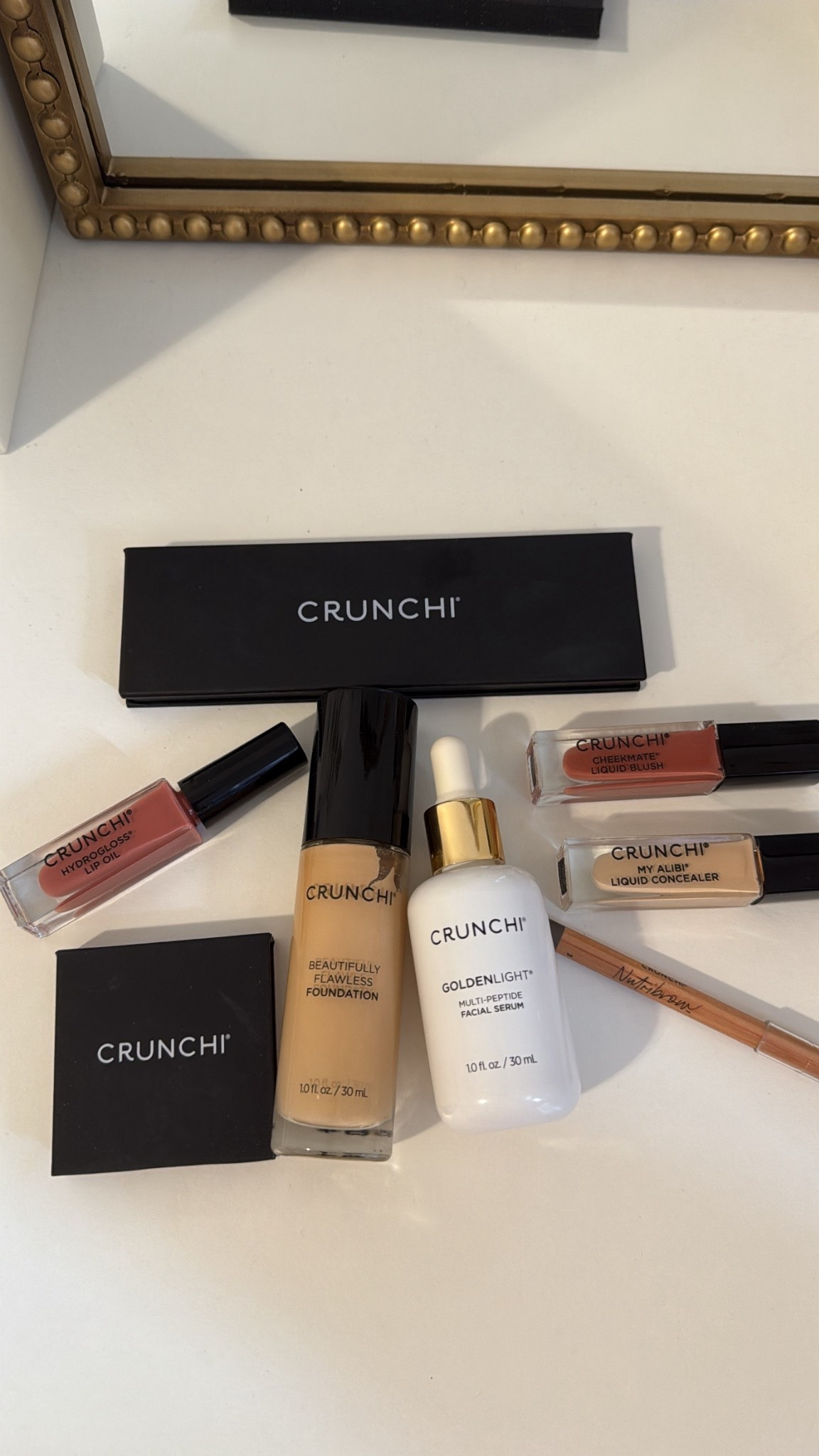 I’ve been loving the CRUNCHI clean makeup! Shade details below: 

Foundation- 2.5 
Concealer- L15
Blush- pomegranate 
Lipgloss- date night 
Brow pencil- 3 
Eye palette- matte neutrals 
Highlighter- glow 

#LTKSpring #LTKSummer #LTKSummerEdit 
#LTKMostLoved #LTKUnder40 #LTKOver40 #LTKmakeup #LTKBeauty #LTKFindsUnder100 #LTKFall #LTKWinter #LTKSaleAlert #LTKFindsUnder50 #LTKStyleTip #LTKPetite #LTKWatchNow #LTKActive #LTKTravel
#LTKWedding #LTKWeddingGuest #LTKSeasonal 


#crunchi 

#LTKParties #LTKWedding #LTKBeauty