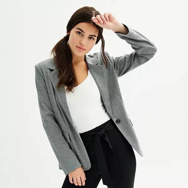 Women's Simply Vera Vera Wang Knit Blazer | Kohl's