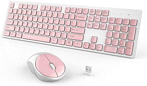 Wireless Keyboard and Mouse, WisFox Full-Size Wireless Mouse and Keyboard Combo, 2.4GHz Silent US... | Amazon (US)