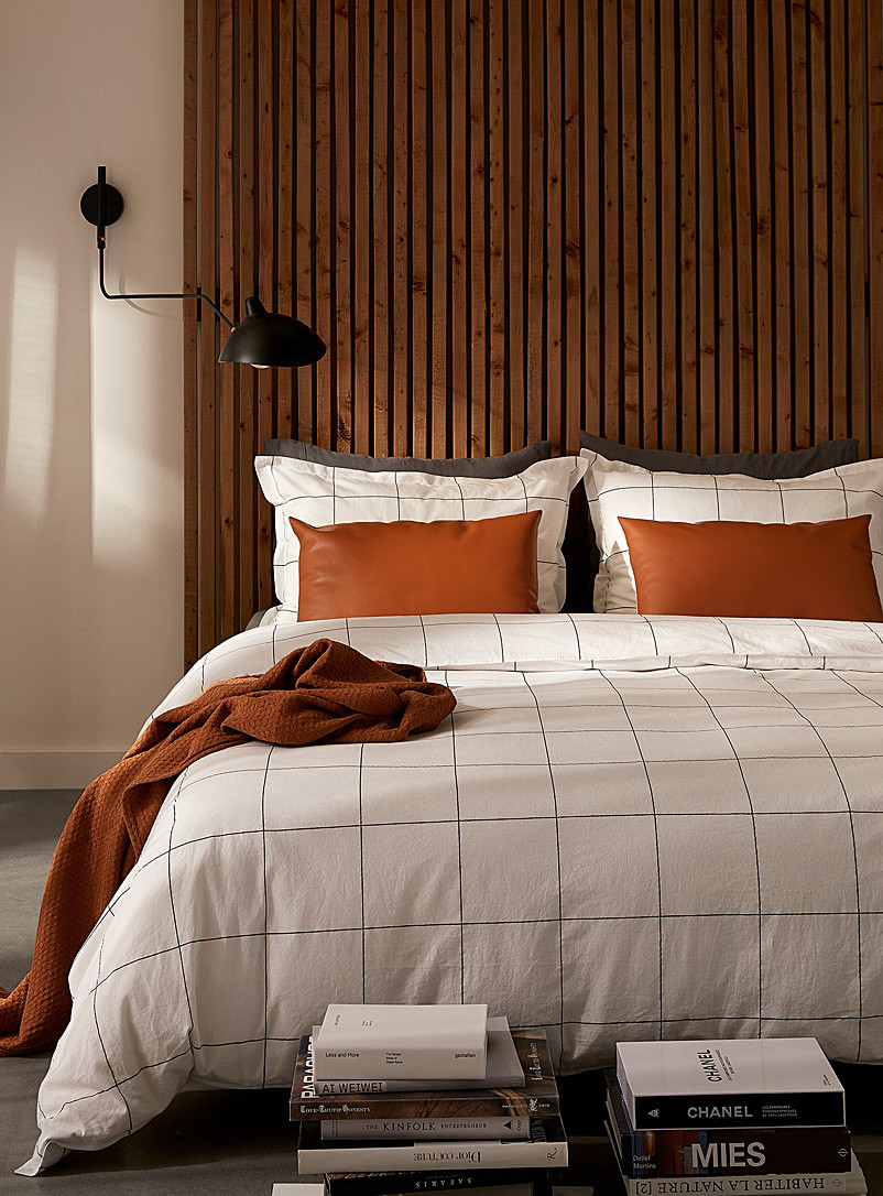 Windowpane check duvet cover set
        
        

	
		
        
             
							
								
... | Simons