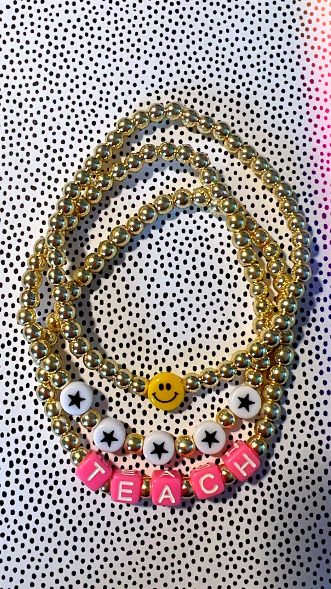 Star Teacher Bracelet Stack - Etsy | Etsy (US)