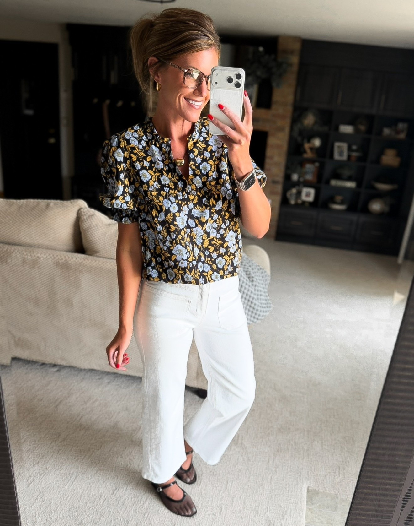 Workwear finds. Teachers great option for BTS. 
Top/small
Jeans/ 6

#LTKSeasonal #LTKootd