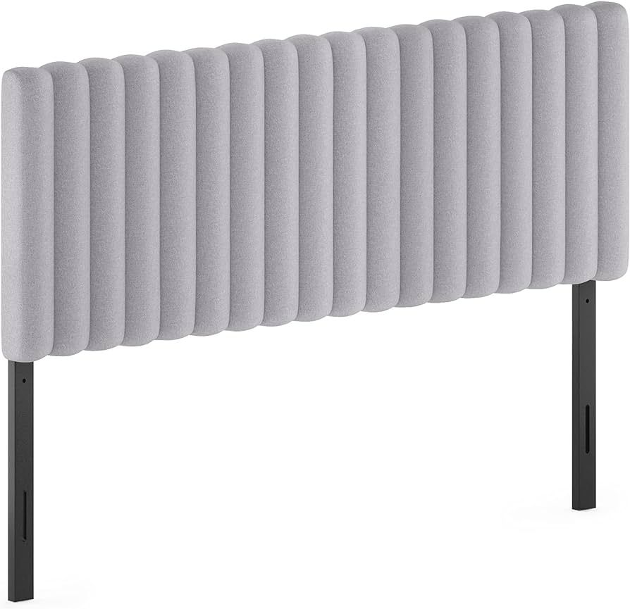 Furinno Roanne Upholstered Tufted Headboard, Queen, Glacier | Amazon (US)