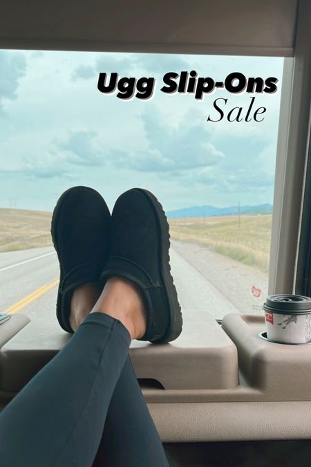 Ugg slip ons ugg boots ugg slippers on sale! Also linking my Spanx leggings and some tops I got to wear with this this road-trip 

#LTKSeasonal #LTKshoecrush #LTKsalealert