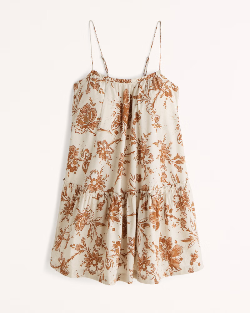 Women's Ruffle Trapeze Mini Dress | Women's Dresses & Jumpsuits | Abercrombie.com | Abercrombie & Fitch (US)