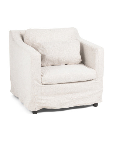Rayburn Upholstered Accent Chair With Lumbar Pillow | TJ Maxx