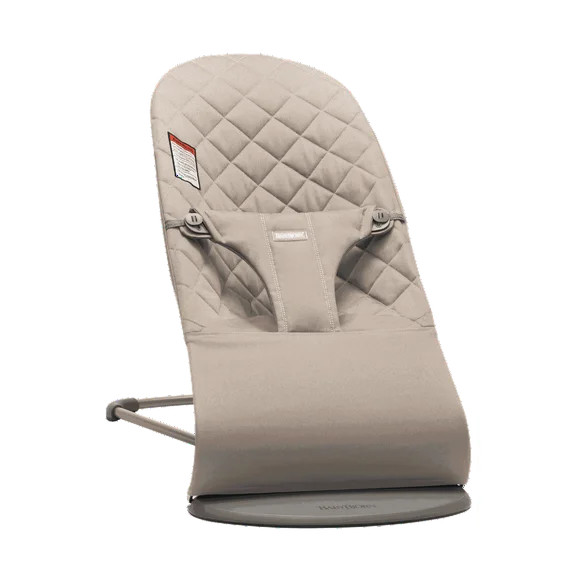 BabyBjorn Bouncer Bliss Baby Bouncer, Classic Quilt, Sand Grey | Walmart (US)