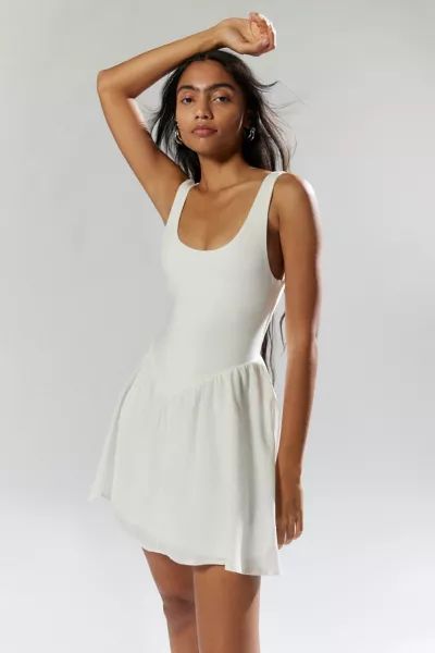 UO Daphne Drop-Waist Mini Dress | Urban Outfitters (US and RoW)