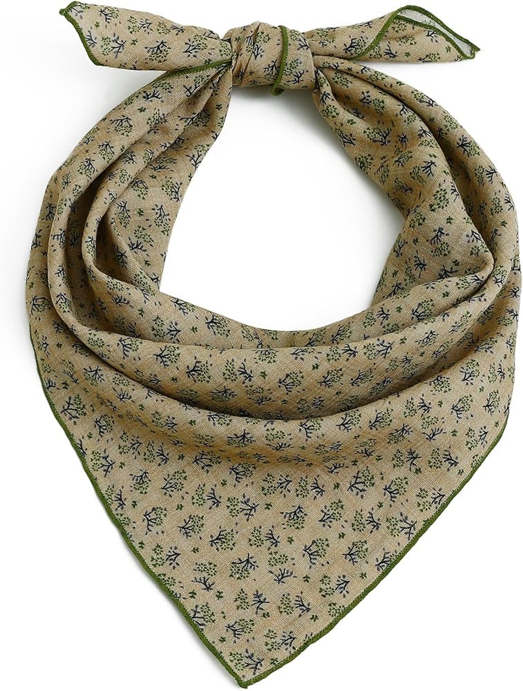 Soft Cotton Viscose Bandana 22''x22'' for Women and Men Multi-purpose Headband Hair Scarf Handker... | Amazon (US)