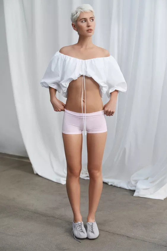 TOP EN COTON ÉPAIS EFFET BALLON | Zara US