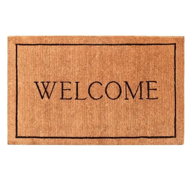 Calloway Mills 104813048 30 x 48 x 1.5 in. Welcome Border 100 Percent Coir Rectangular Doormat, N... | Walmart (US)