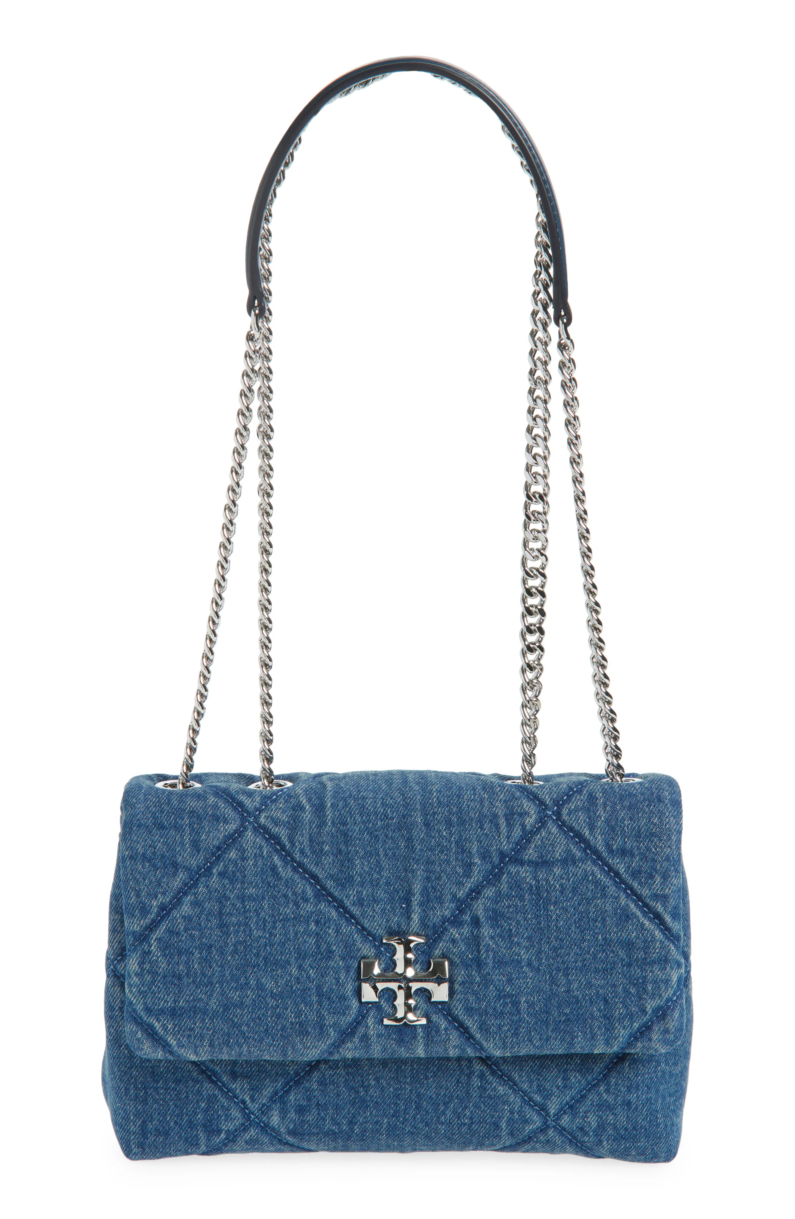 Tory Burch Small Kira Quilted Denim Crossbody Bag (Women) | Nordstrom | Nordstrom