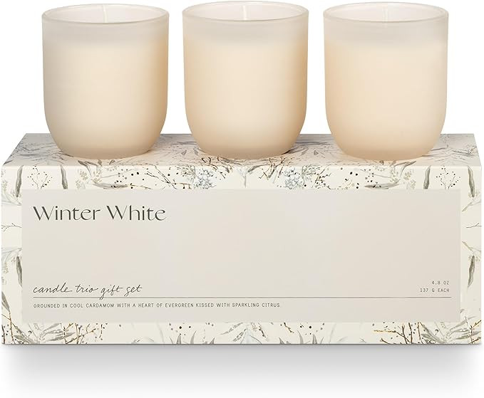 ILLUME Candle Trio Gift Set, Winter White | Amazon (US)