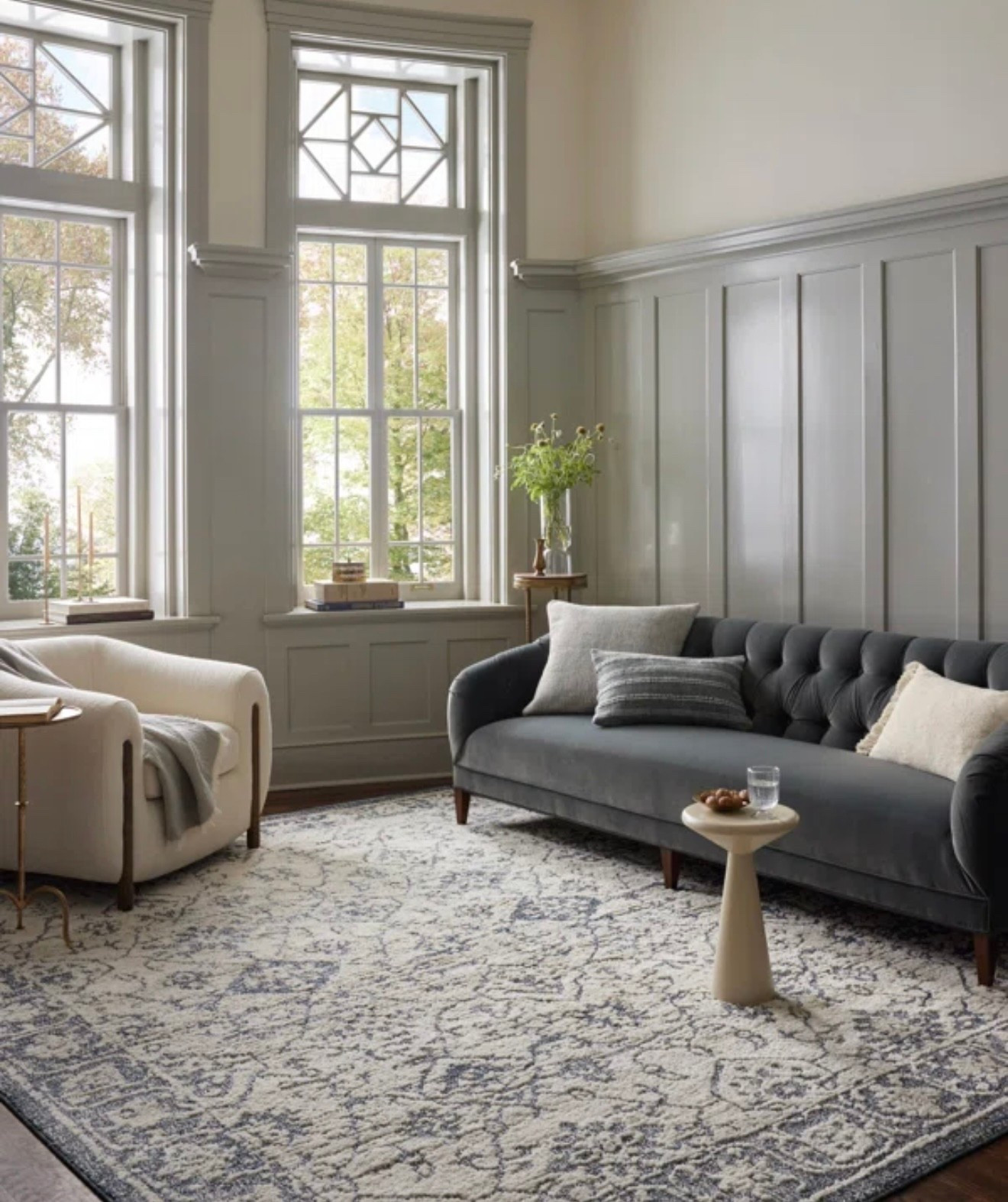 Magnolia Homes By Joanna Gaines / Gigi Ivory / Blue  Area Rug 

#LTKU #LTKHome #LTKStyleTip
