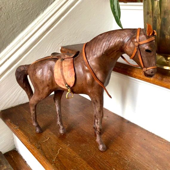 Large Leather Horse so Much Beautiful Detail | Etsy | Etsy (US)