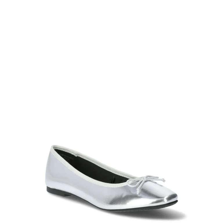 Time and Tru Women's String Bow Ballet Flats | Walmart (US)