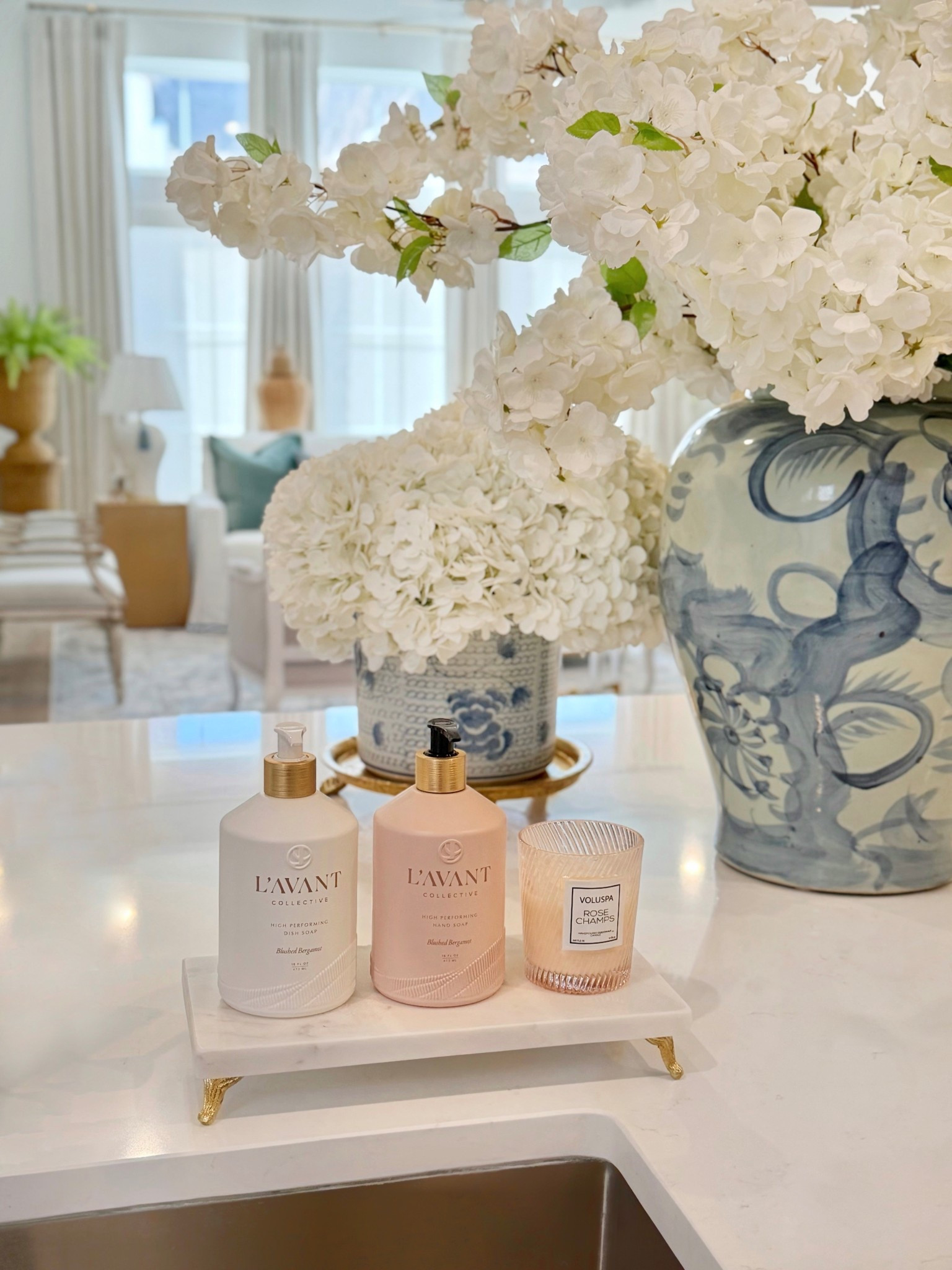 Spring kitchen styling spring soap set Amazon finds 