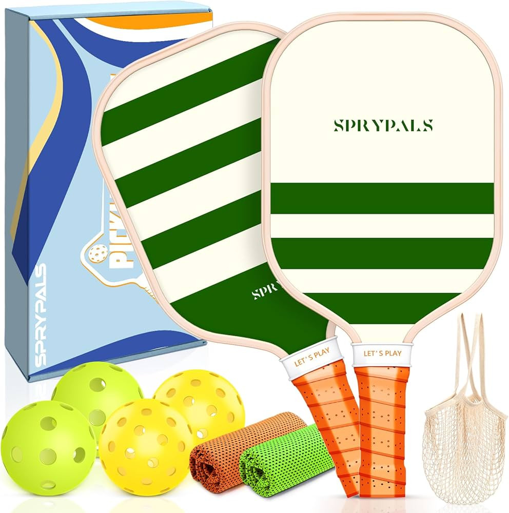 Pickleball Paddles,USAPA Approved Fiberglass Surface with Polypropylene Core Pickleball Set Premi... | Amazon (US)