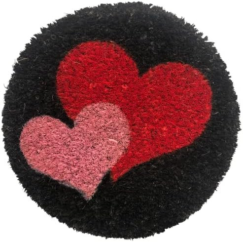 Hearts, 9 Inch Round Insert for 2' X 3' Doormat, Fits Calloway Mills 160012436 Door Mat | Amazon (US)