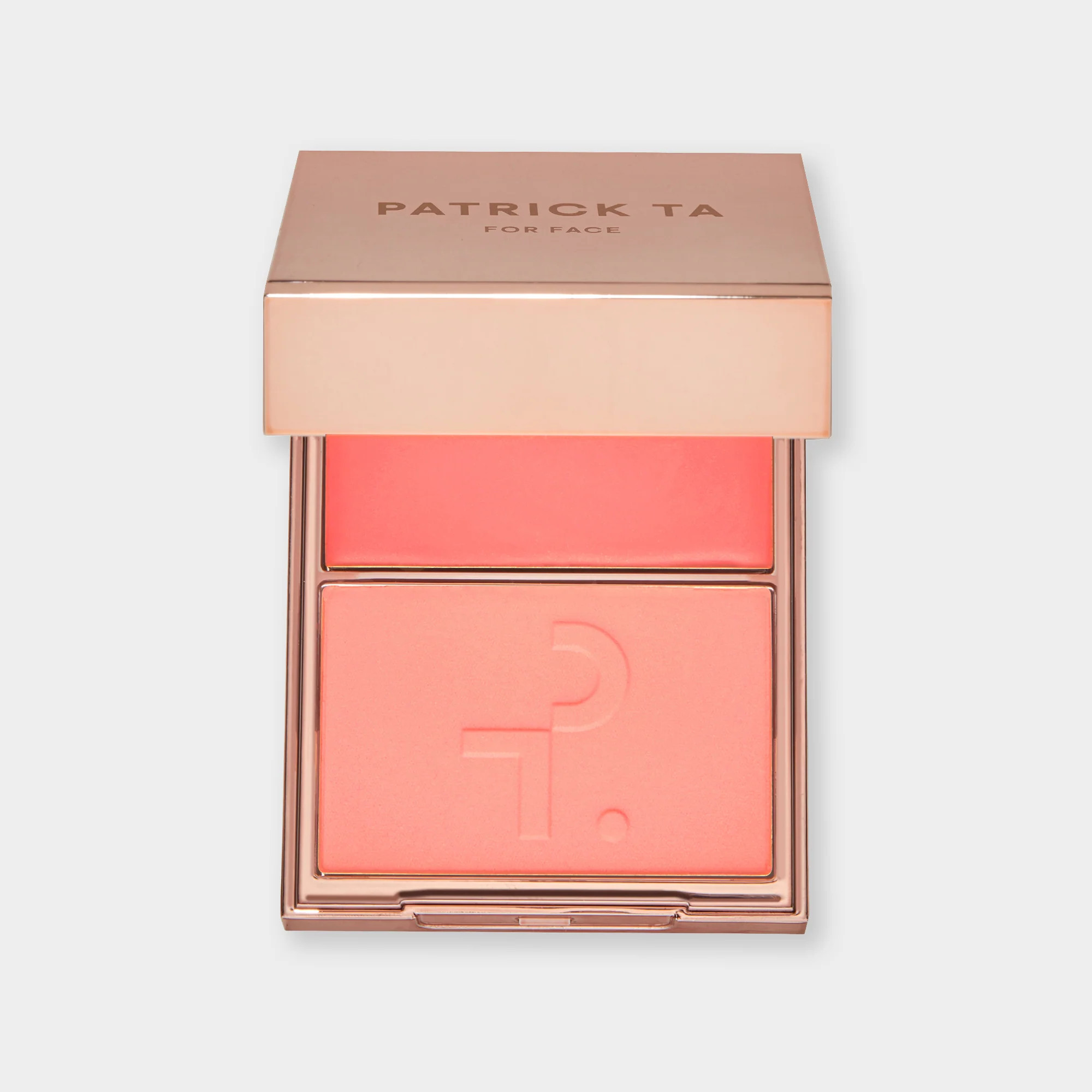 Major Headlines Double-Take Crème & Powder Blush Duo Soft Launch (Coral) | Patrick Ta Beauty