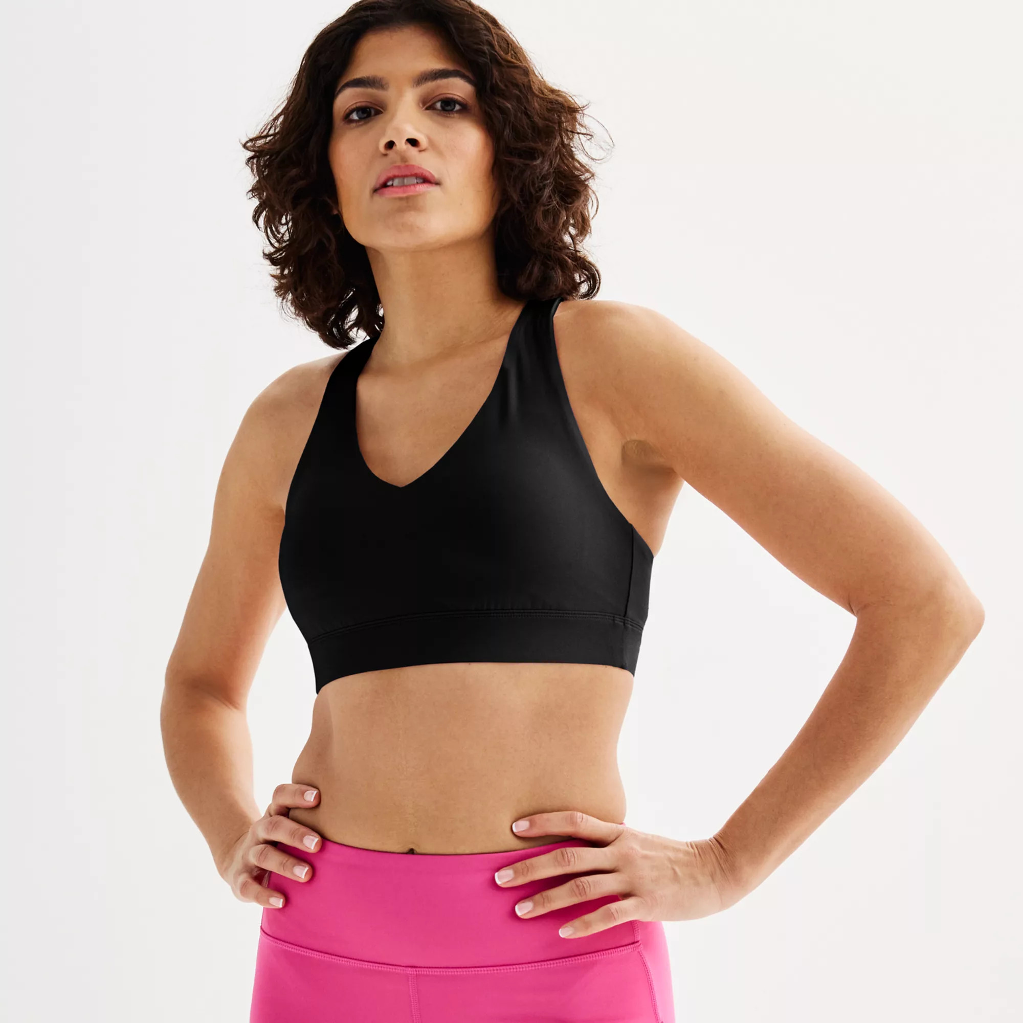Tek Gear® Ultrastretch Medium-Impact V-Neck Sports Bra | Kohl's