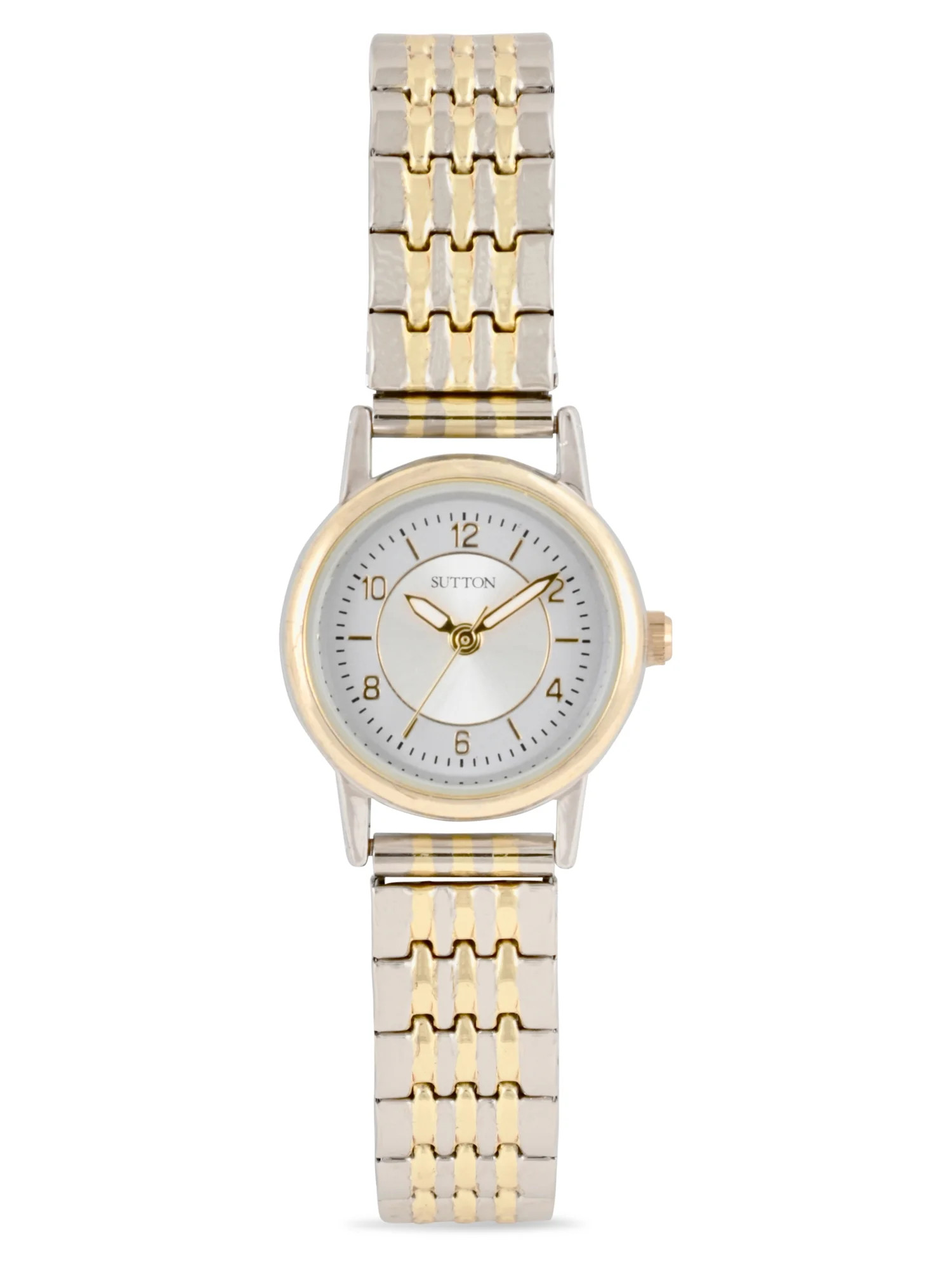 Time & Tru Ladies' Two-Tone Stainless Steel Expansion Band Bracelet, 24MM | Walmart (US)