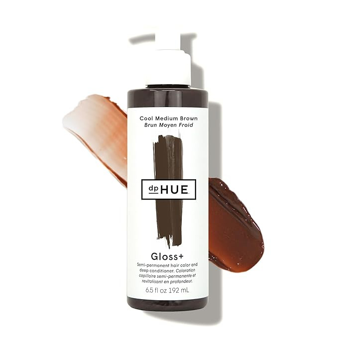 dpHUE Gloss+, Cool Medium Brown - 6.5 oz - Semi-Permanent Hair Color & Conditioner - Paraben, SLS... | Amazon (US)