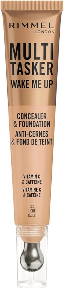 Rimmel Multi-Tasker Wake Me Up, Light, Concealer & Foundation, Brightens, Corrects, Buildable Cov... | Amazon (CA)